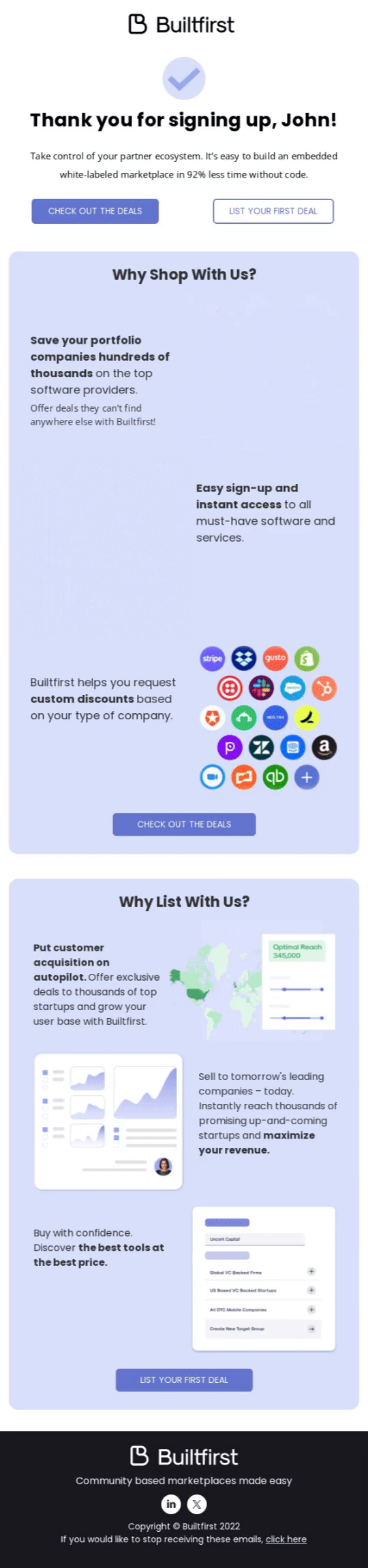 Builtfirst email designs