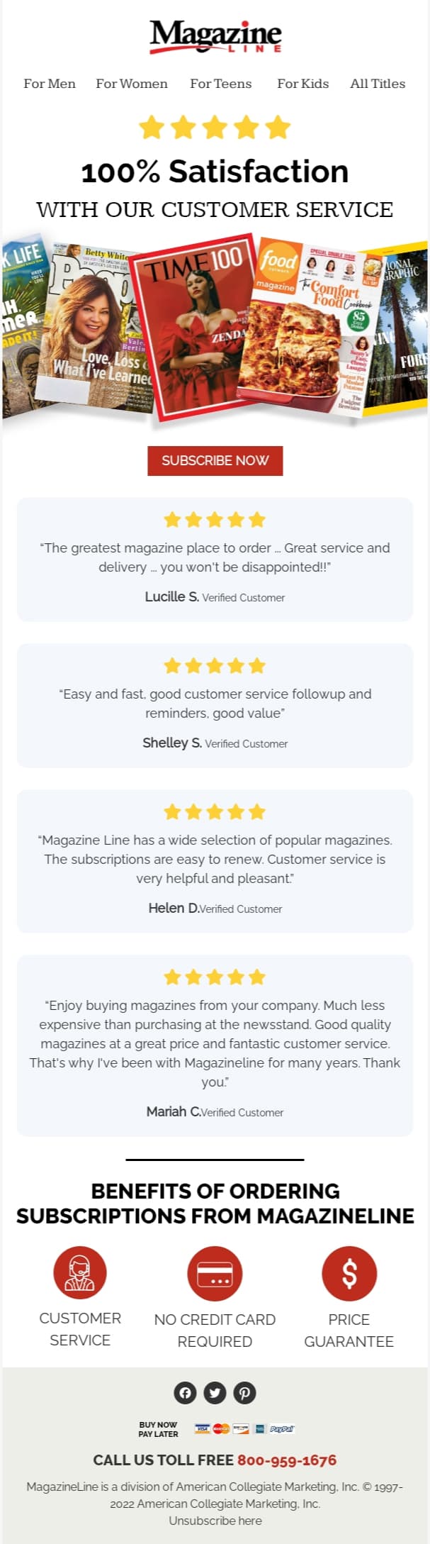 MagazineLine email designs