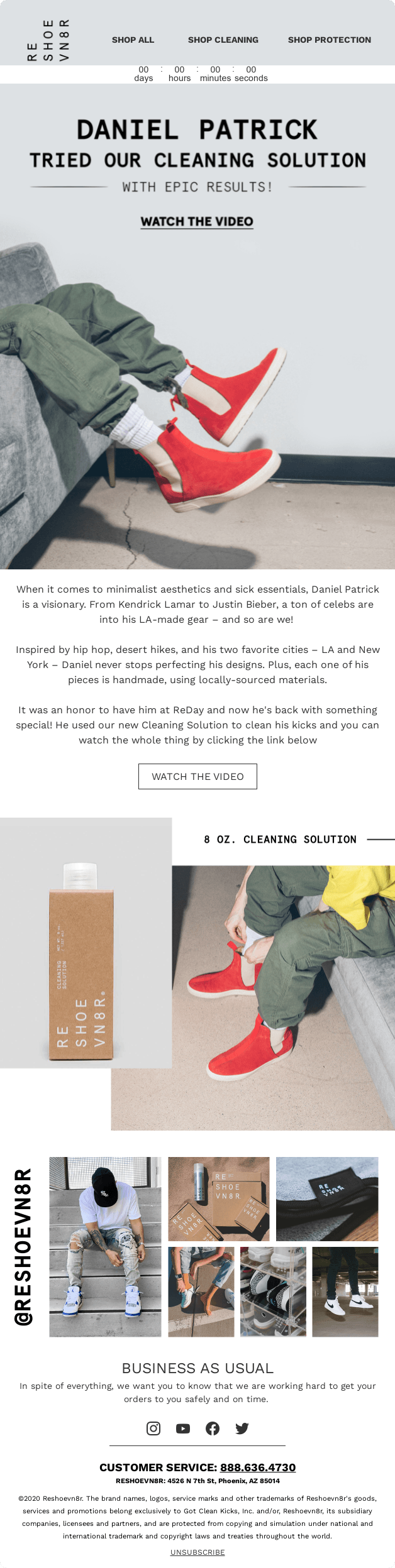 Reshoevn8r email designs