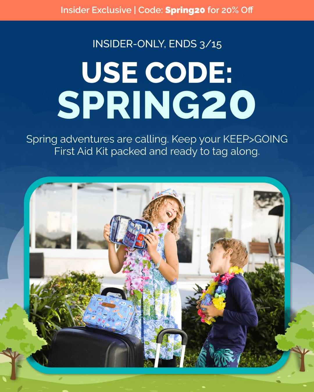 Keep Going email designs